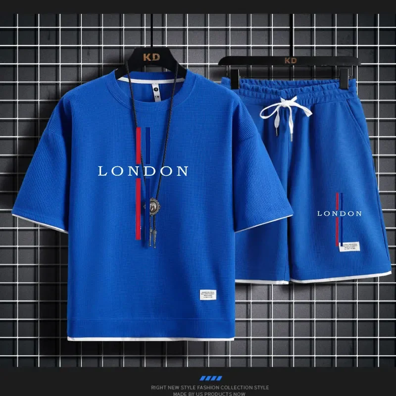 Street Fashion China - Summer new men's suit, short-sleeved breathable