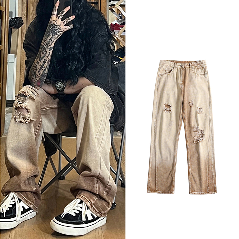 Street Fashion Hong Kong - Retro High Street Men's Jeans Summer