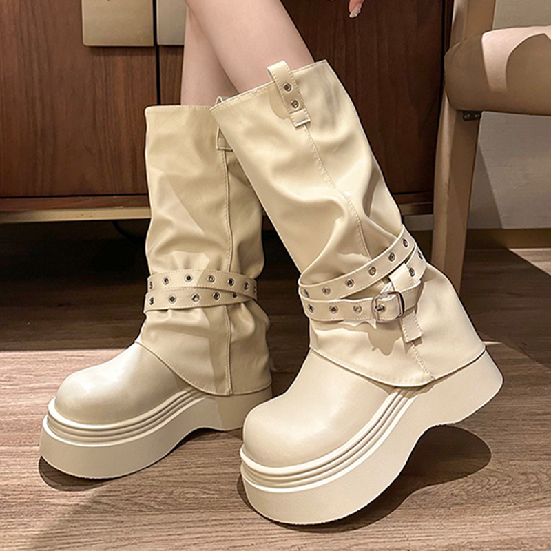 Platform Women's High Boots Hi - Street Fashion Luxury recension och pris