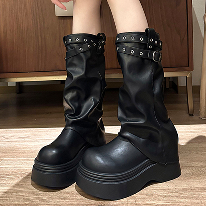 Platform Women's High Boots Hi - Street Fashion Luxury recension och pris