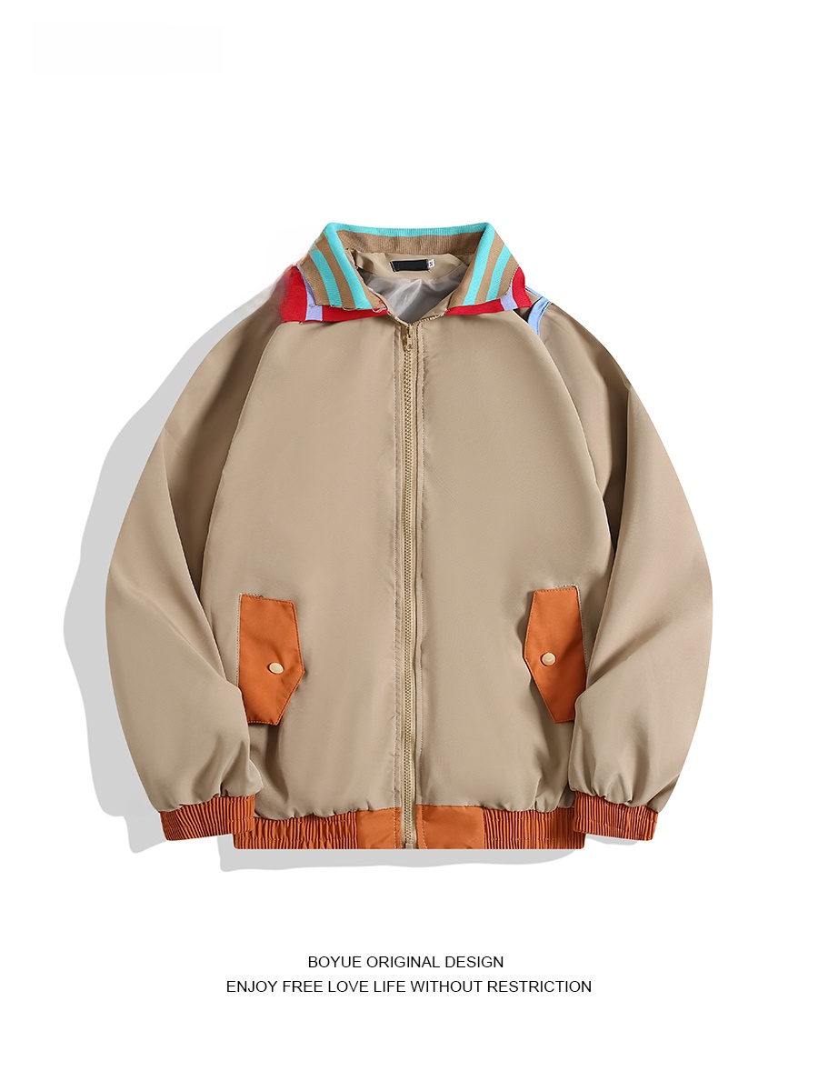 Boyue Double Collar Patchwork  - Street Fashion Hong Kong recension och pris