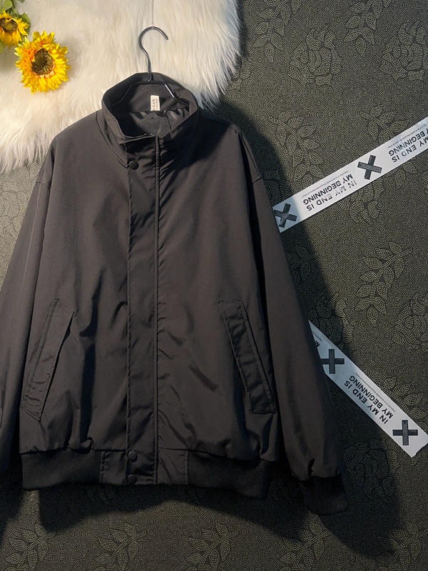 Men's Short Stand Collar Jacke - Street Fashion Hong Kong recension och pris