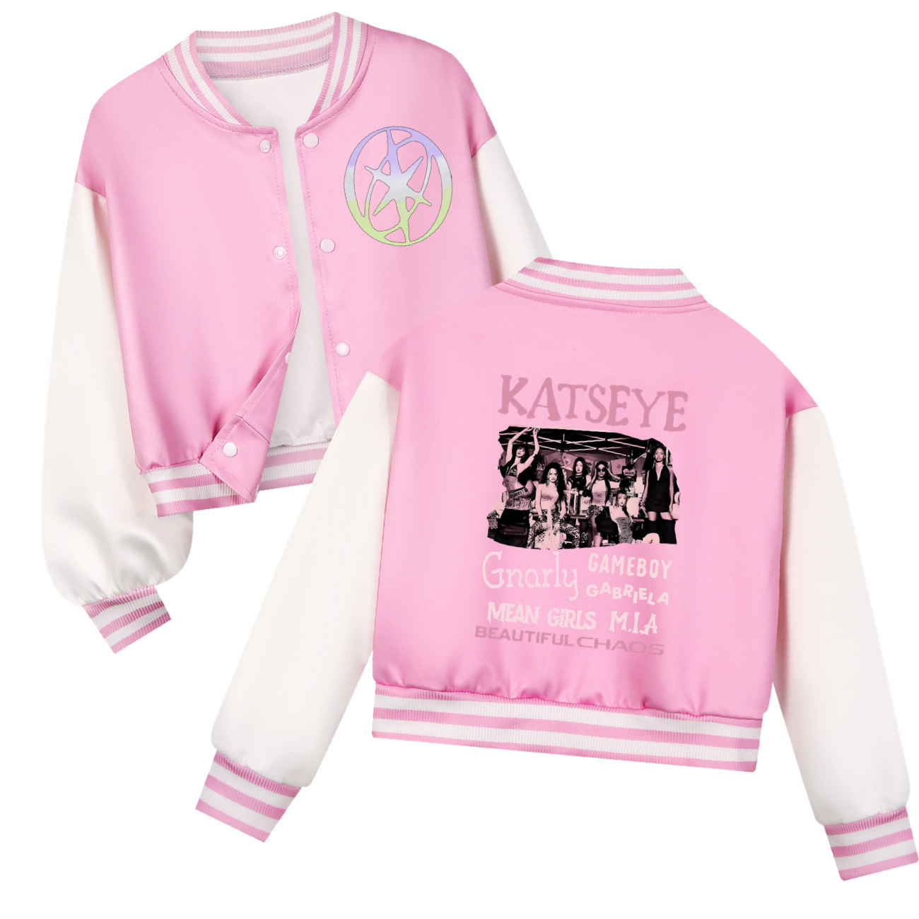 KATSEYE Printing Kids Short Ba - Street Fashion Kids recension och pris