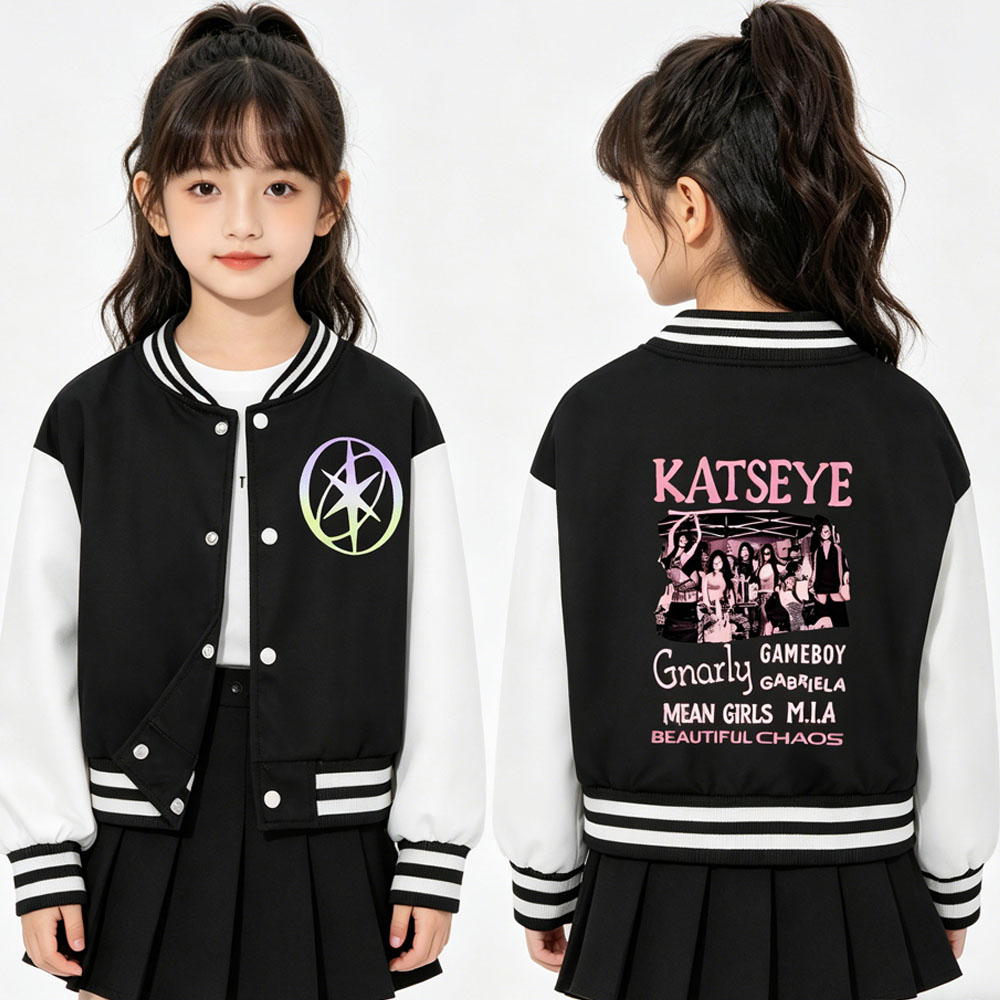 KATSEYE Printing Kids Short Ba - Street Fashion Kids recension och pris