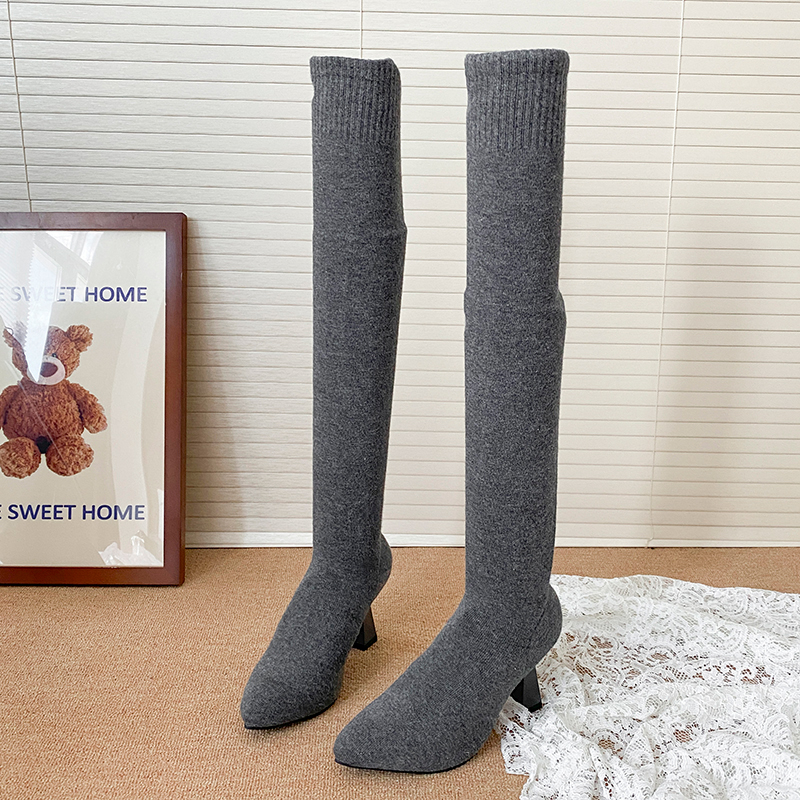 High Heels Women's Sock Boots  - Street Fashion Luxury recension och pris