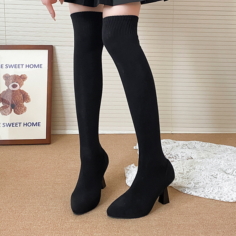 High Heels Women's Sock Boots  - Street Fashion Luxury recension och pris