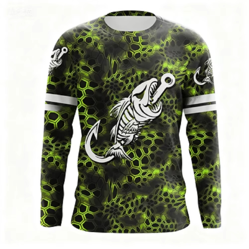 Fashionable Bass Pattern Crew  - Fashion Streetwear recension och pris