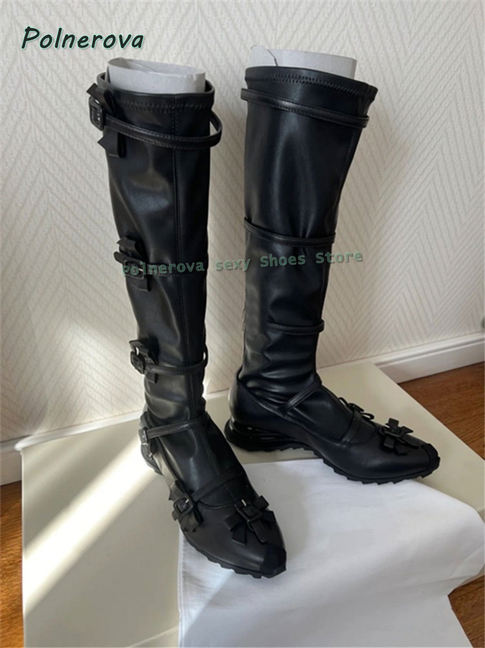 Black Bowknot Fashion Long Boo - Street Fashion Trends 2026 recension och pris
