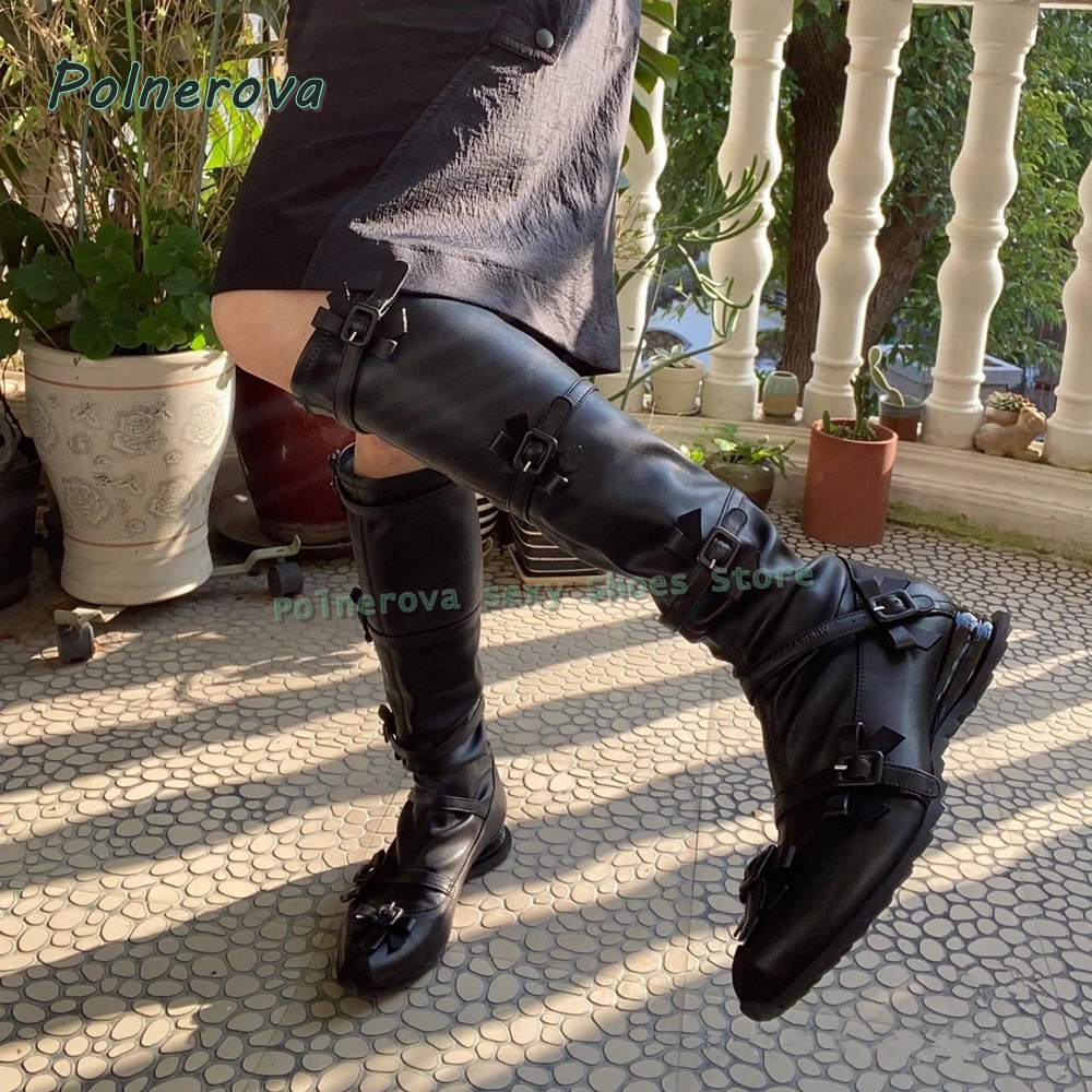 Black Bowknot Fashion Long Boo - Street Fashion Trends 2026 recension och pris