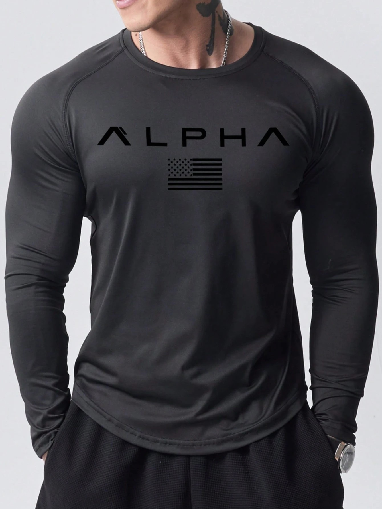 New men's long-sleeved T-shirt - Street Fashion China recension och pris
