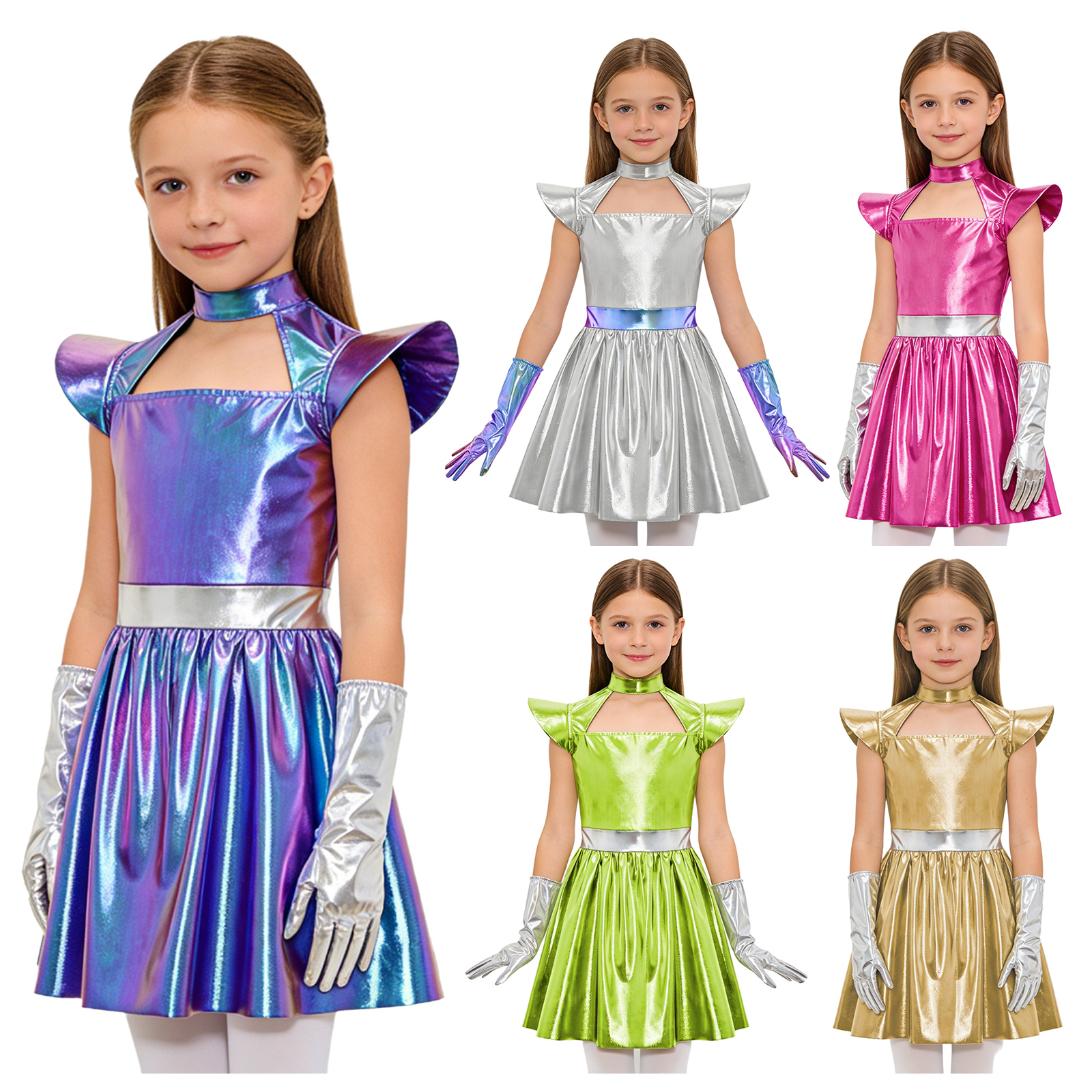 Kids Girls Alien Cosplay Costu - Street Fashion Kids recension och pris