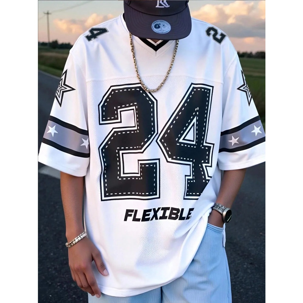 2026 Summer New Men's V-Neck T - Street Summer Fashion recension och pris