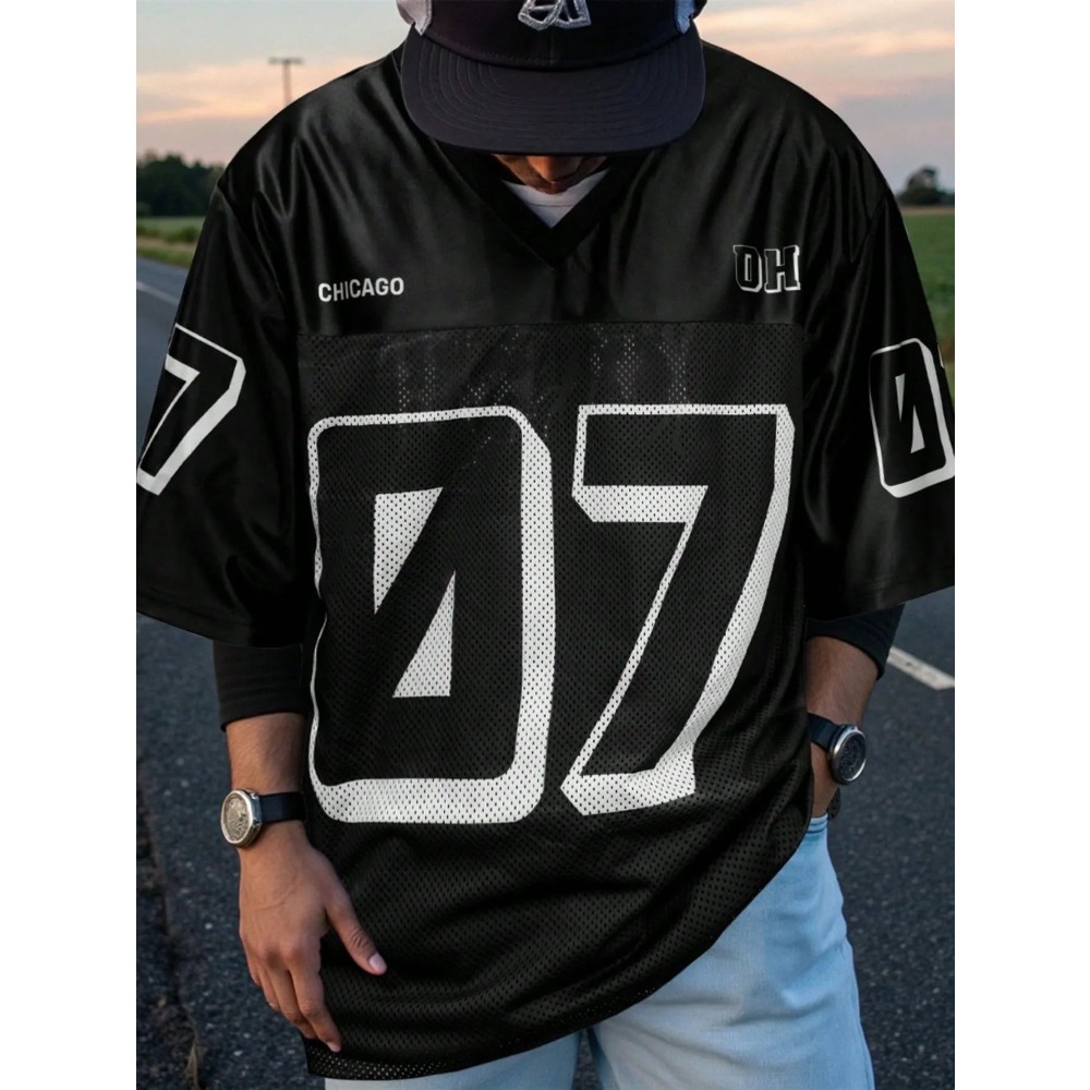 2026 Summer New Men's V-Neck T - Street Summer Fashion recension och pris