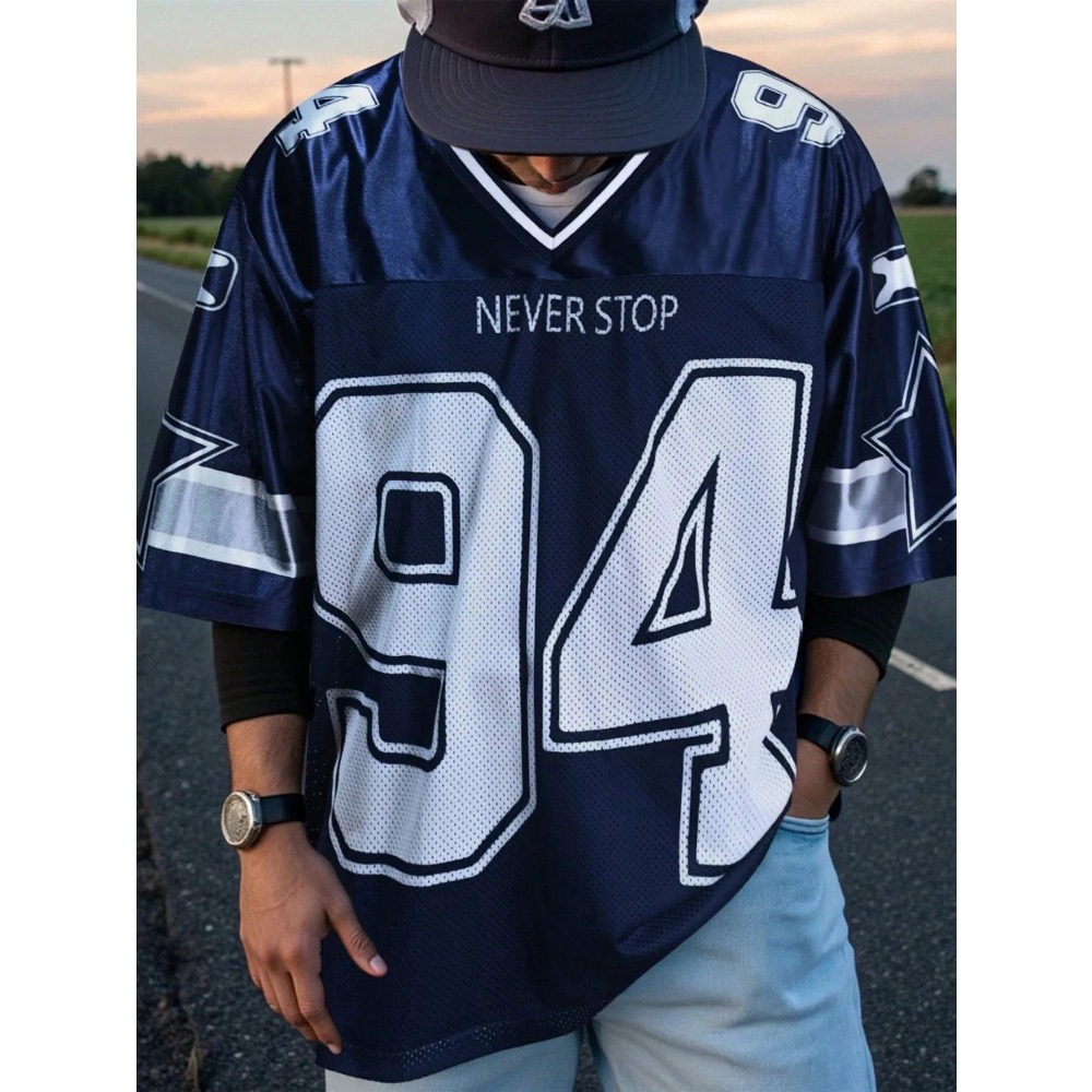 2026 Summer New Men's V-Neck T - Street Summer Fashion recension och pris