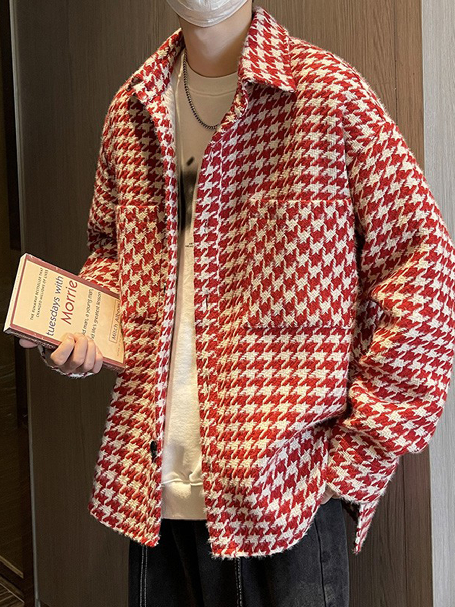 High-End Plaid Jacket Street S - Street Fashion Hong Kong recension och pris