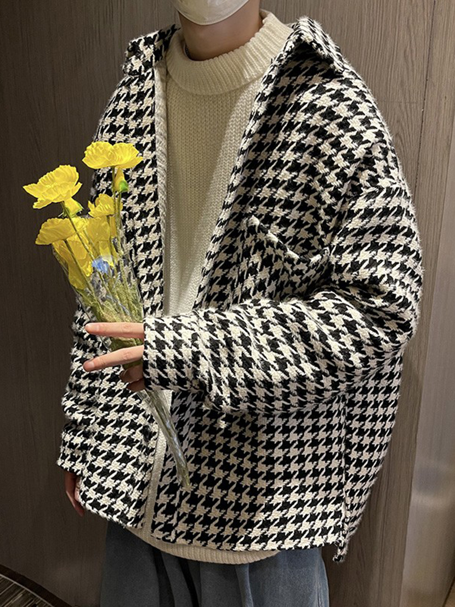 High-End Plaid Jacket Street S - Street Fashion Hong Kong recension och pris