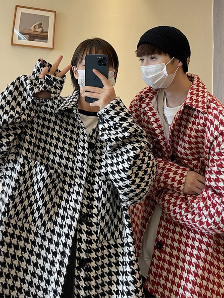 High-End Plaid Jacket Street S - Street Fashion Hong Kong recension och pris