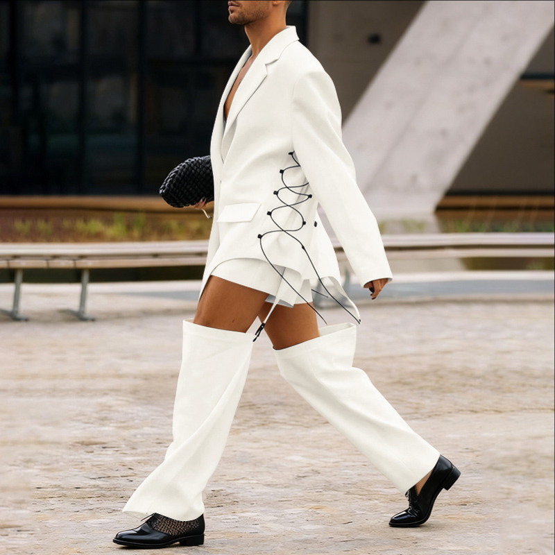 INCERUN Men Sets Solid Long Sl - Fashion Streetwear recension och pris