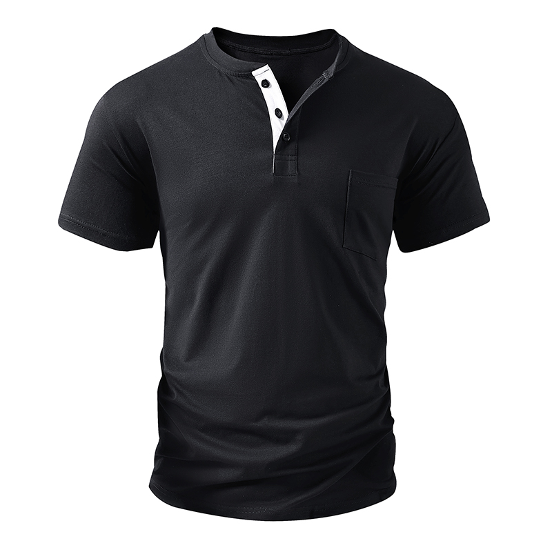 Henley T Shirt Men's EU Size C - Fashion Streetwear recension och pris