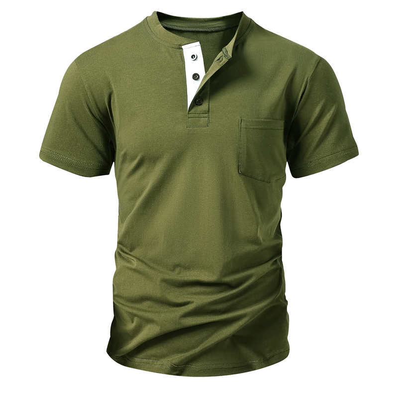 Henley T Shirt Men's EU Size C - Fashion Streetwear recension och pris