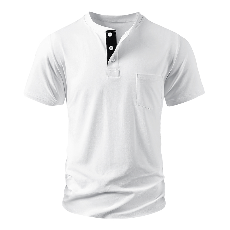 Henley T Shirt Men's EU Size C - Fashion Streetwear recension och pris