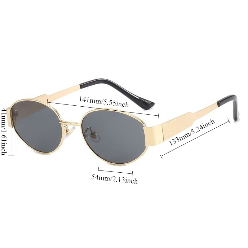 Sunglasses Fashion Oval Sungla - Street Fashion Trends 2026 recension och pris