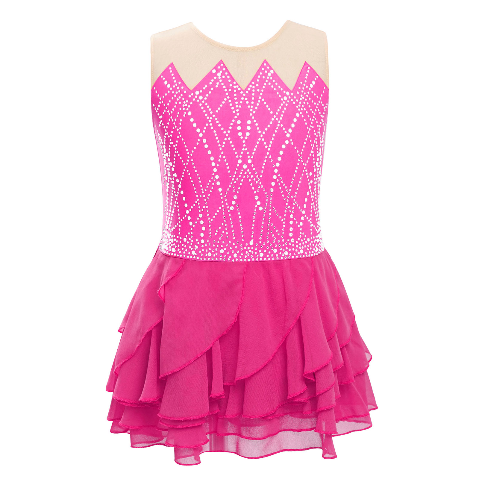Girls Mesh Figure Skating Dres - Street Fashion Kids recension och pris