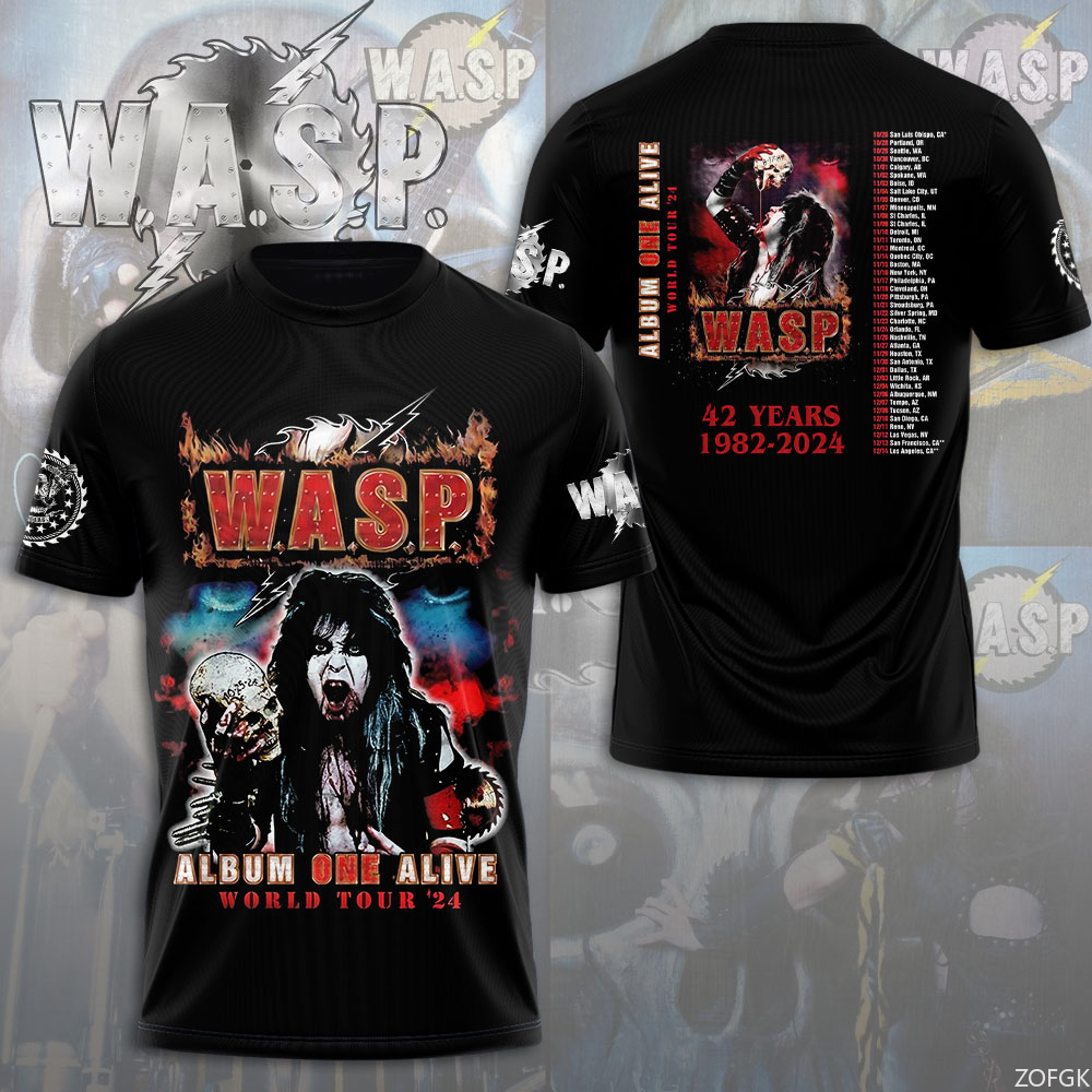 W.A.S.P Rock 3D Printing T-shi - Street Fashion Kids recension och pris