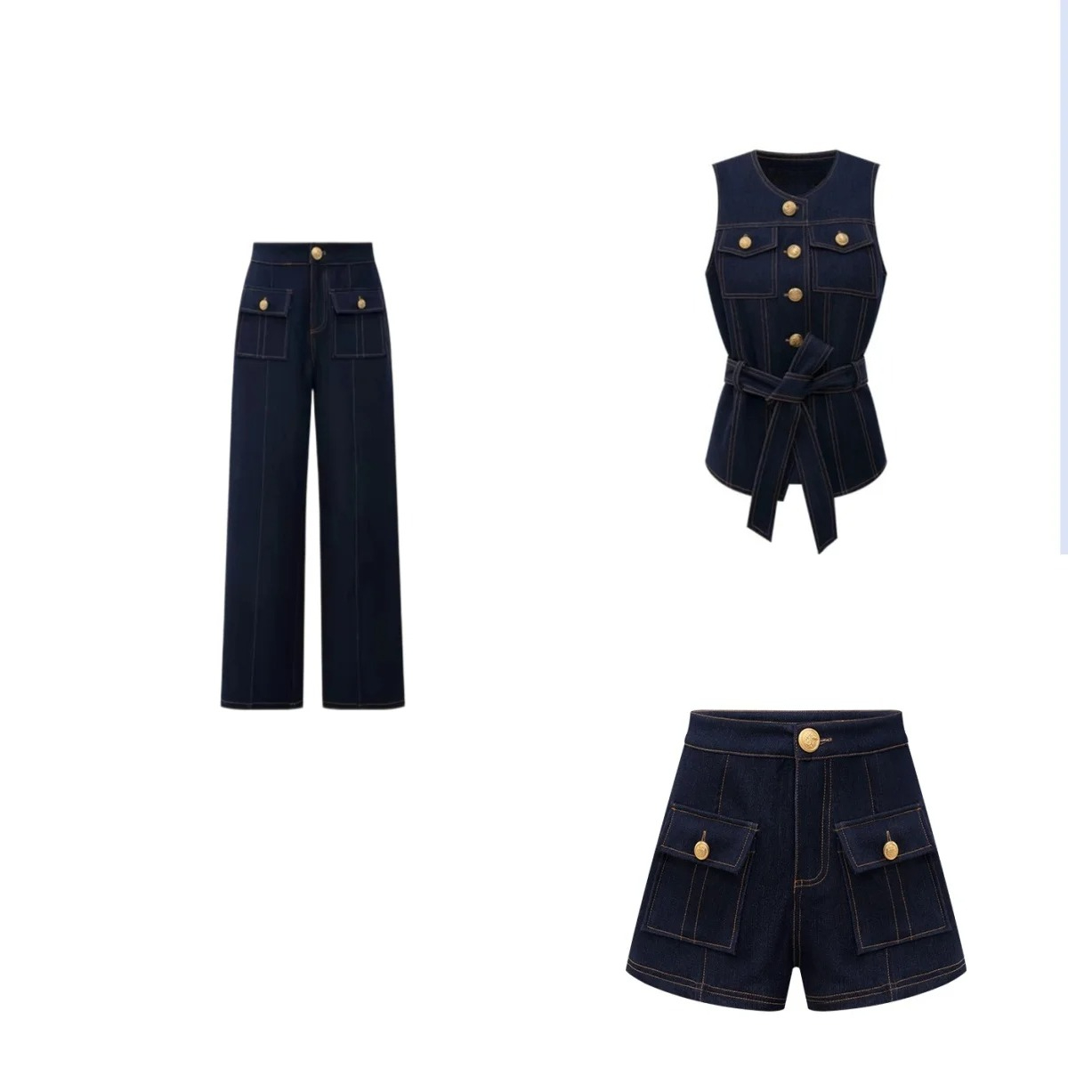 Y2K 2026 new button retro jean - Street Fashion Trends 2026 recension och pris