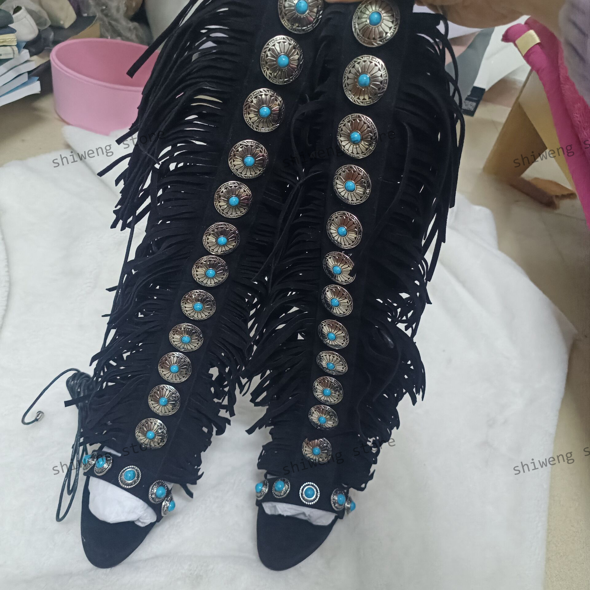 Sexy Open Toe Ladies Tassel Ge - Street Fashion Luxury recension och pris