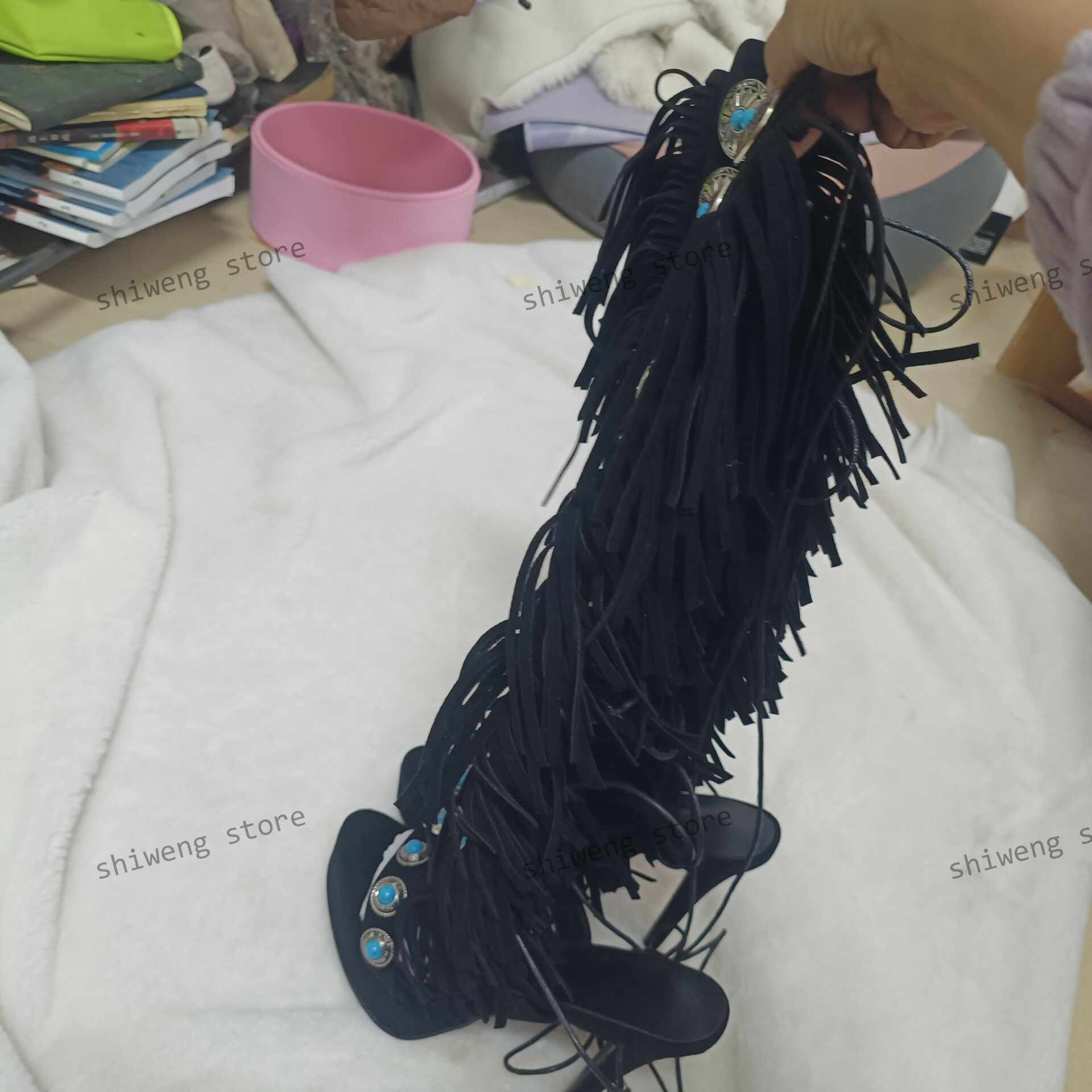 Sexy Open Toe Ladies Tassel Ge - Street Fashion Luxury recension och pris