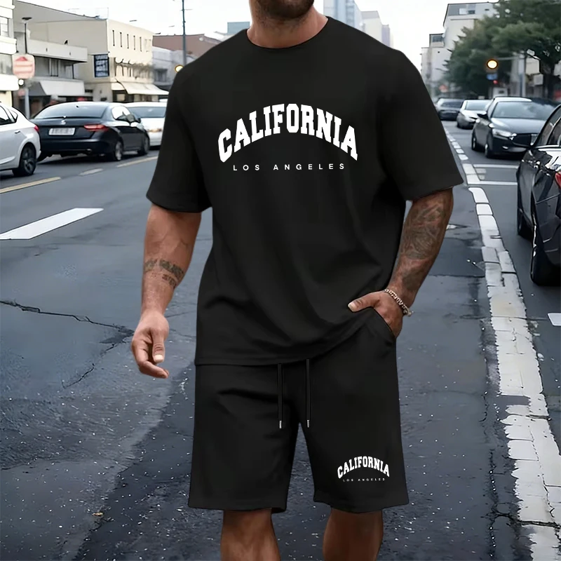 Men's T-Shirt Tracksuit Print  - Street Summer Fashion recension och pris