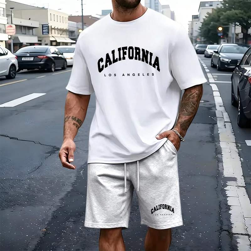Men's T-Shirt Tracksuit Print  - Street Summer Fashion recension och pris