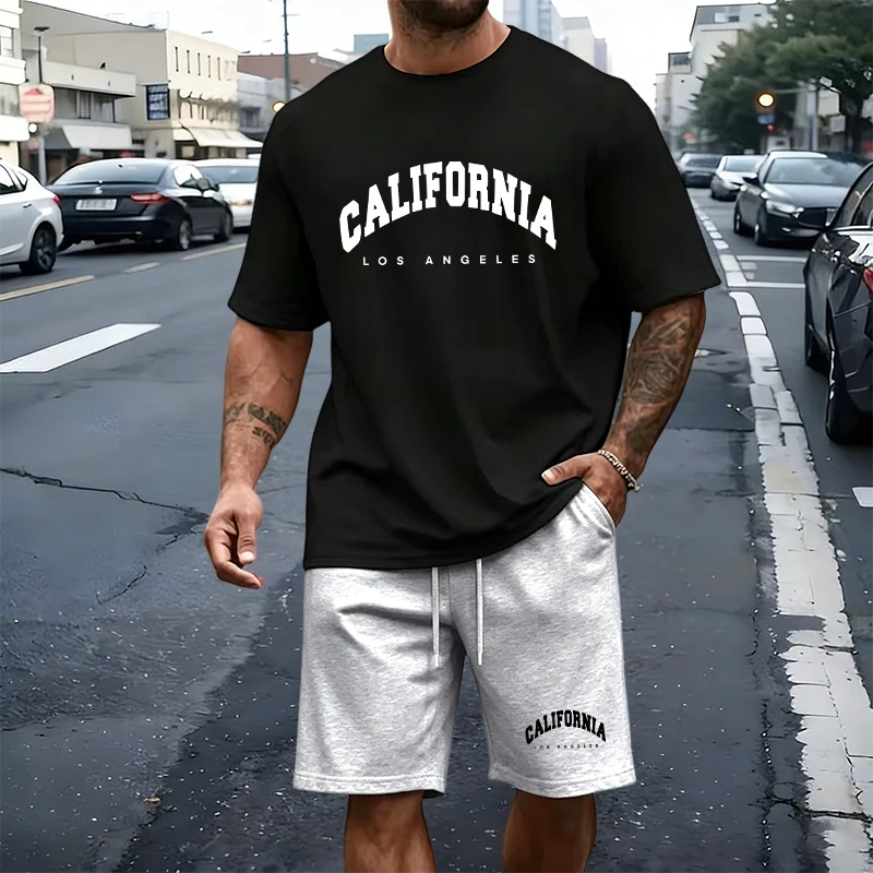 Men's T-Shirt Tracksuit Print  - Street Summer Fashion recension och pris